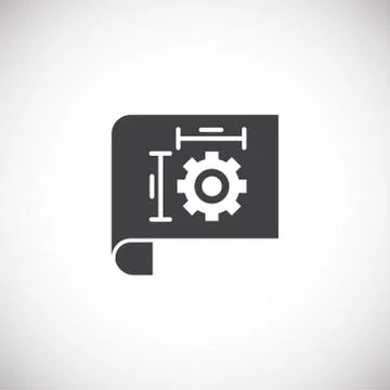 Engineering related icon on background for graphic and web design. Creative Stock Illustration