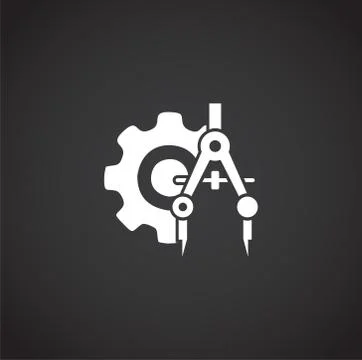 Engineering related icon on background for graphic and web design. Creative Stock Illustration