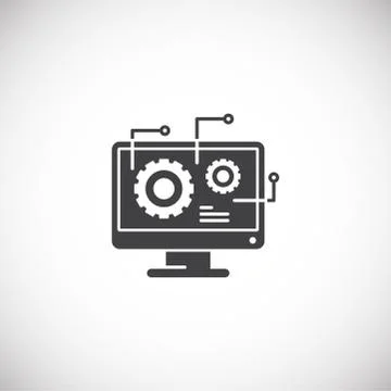 Engineering related icon on background for graphic and web design. Creative Stock Illustration