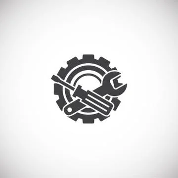 Engineering related icon on background for graphic and web design. Creative Illustrazione stock