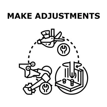 Engineering robotic arm performing precise adjustments Stock Illustration