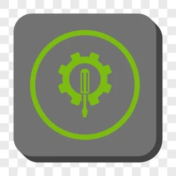 Engineering Rounded Square Button 스톡 일러스트