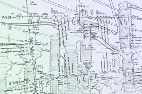 Engineering scheme Stock Illustration