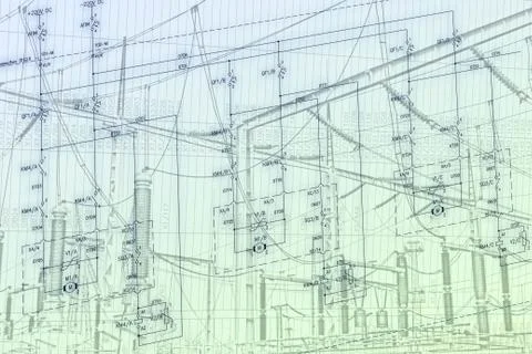 Engineering scheme Stock Illustration