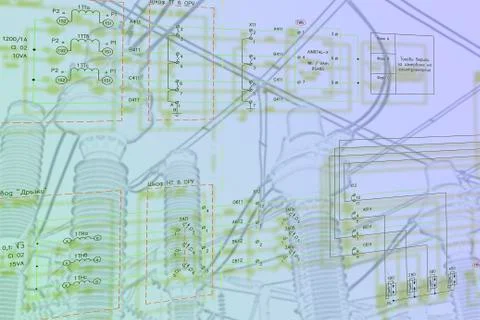 Engineering scheme Stock Illustration
