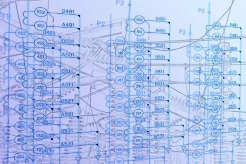 Engineering scheme Stock Illustration