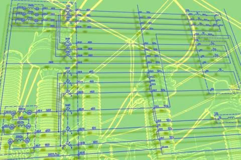 Engineering scheme Stock Illustration
