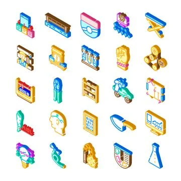 Engineering science technology and industrial tools collection Stockillustratie