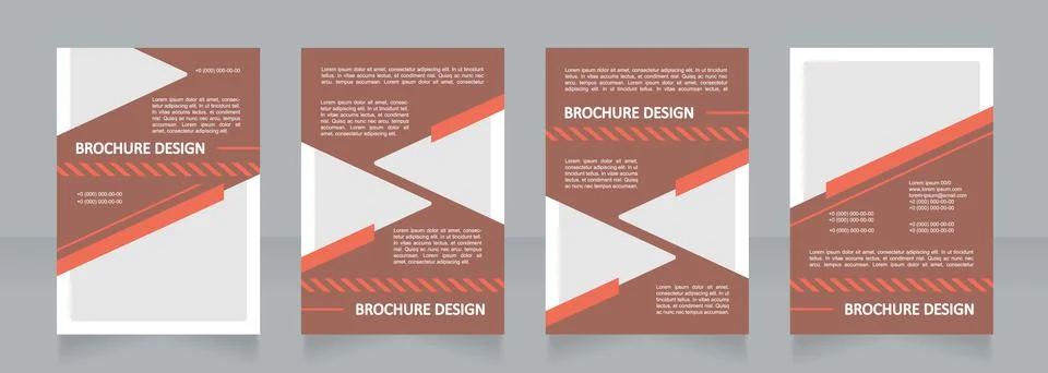 Engineering service blank brochure design イラスト素材