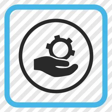 Engineering Service Vector Icon In a Frame Stockillustratie