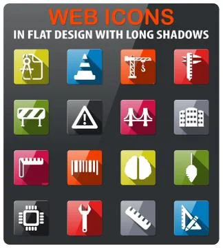 Engineering simply icons Stock Illustration