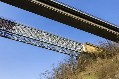 Engineering solution connecting different levels of infrastructure 库存照片