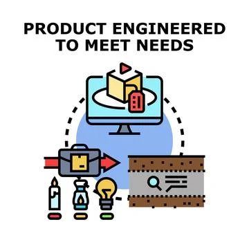 Engineering solutions for product development and innovation Stock Illustration