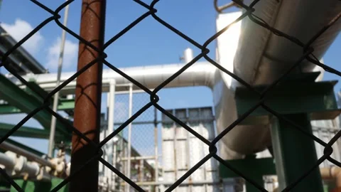 Engineering structure chemical pipelines and equipment Stock Footage 164922362