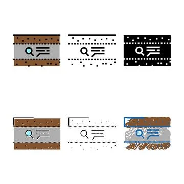 Engineering survey mix pipeline construction color icon vector Stock Illustration