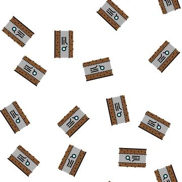 Engineering survey pipeline construction vector seamless pattern イラスト素材