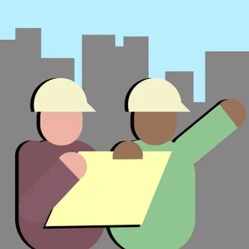 Engineering symbol for construction Stock Illustration