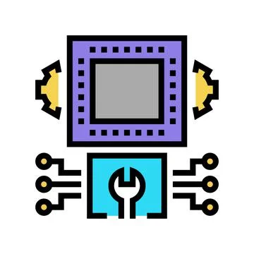 Engineering system color icon vector illustration Stock Illustration