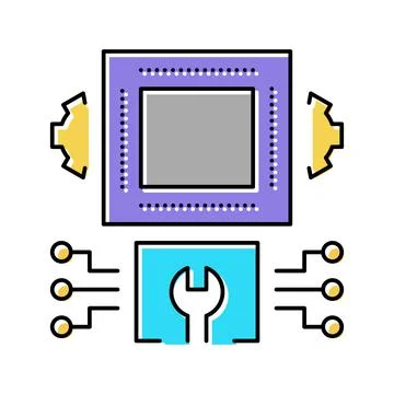Engineering system color icon vector illustration Stock Illustration