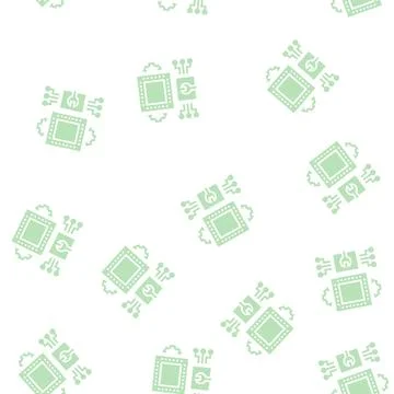 Engineering system glyph seamless pattern 库存插图