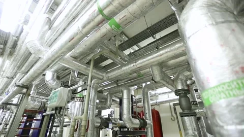 Engineering system of Sewerage, electricity, ventilation and water supply Stock Footage 92066645