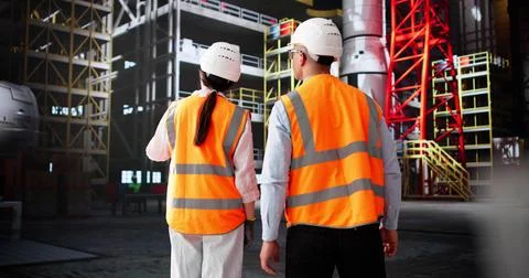 Engineering Team Working Together To Design And Build Rockets At Factory Stock Photos