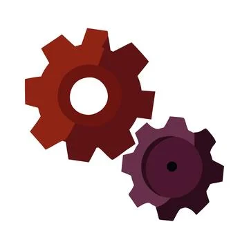 Engineering team works together to turn machine Stock Illustration