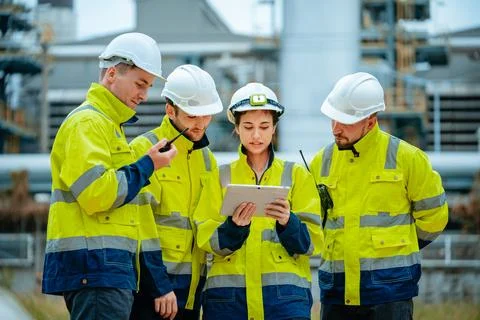 Engineering teamwork concept Stock Photos