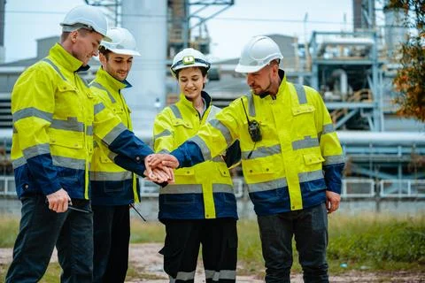 Engineering teamwork concept Stock Photos