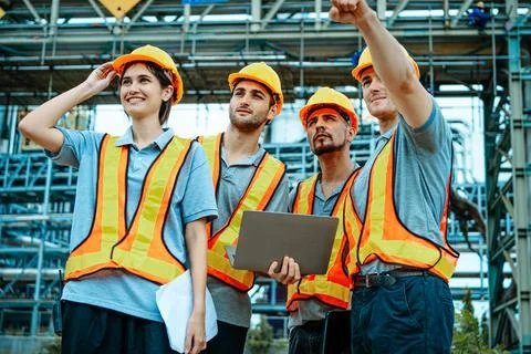 Engineering teamwork concept Stock Photos