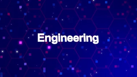 Engineering text animation with background Stock Footage 260209738