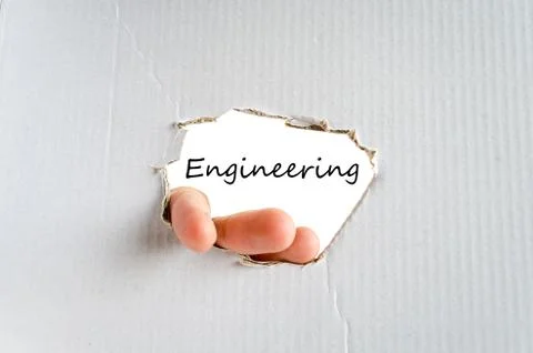 Engineering text concept Foto stock