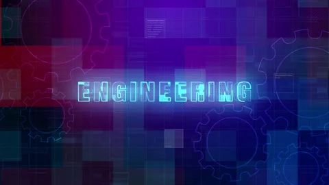 Engineering Text, Technology digital data futuristic abstract background. 4K Stock Footage 144520278