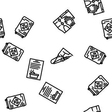 Engineering tool work equipment vector seamless pattern Stockillustratie