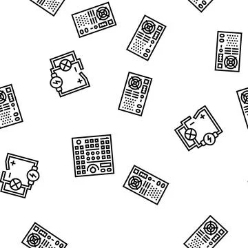 Engineering tool work wrench vector seamless pattern イラスト素材