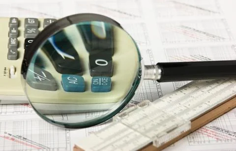 Engineering tools on technical drawing 스톡 사진