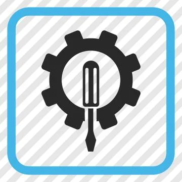 Engineering Vector Icon In a Frame Stockillustratie