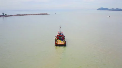 Engineering vessel Stock Footage 176745202