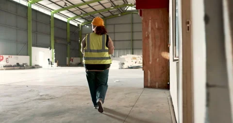 Engineering, woman and construction site inspection, building development and Stock Footage 249079807