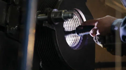 Engineering works for the machine2 Stock Footage 68030691