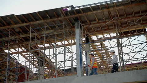 Engineers and architects Consulting and planning the construction Stock Footage 170346352