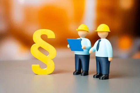 Engineers and the building code. Rules and laws regulate utility networks a.. Stock Photos