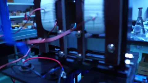 Engineers are checking the equipment in the lab  Stock Footage 115248179