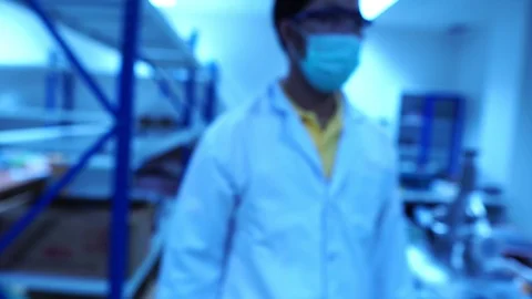 Engineers are checking the equipment in the lab  Stock-Footage 115249551