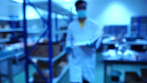 Engineers are checking the equipment in the lab Stock Footage 115249943