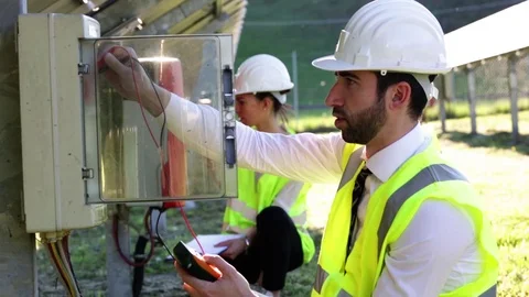 Engineers are working Stock Footage 107012904