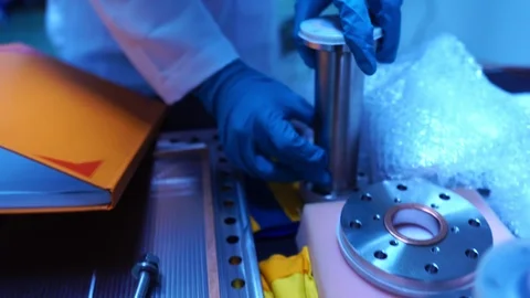 Engineers are working in the lab  Stock Footage 115248182