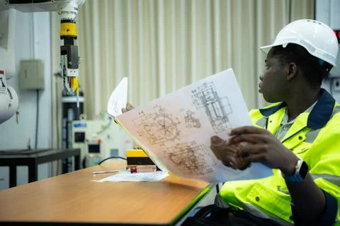 Engineers assembled and tested the functionality of a robotic arm utilized... 写真素材