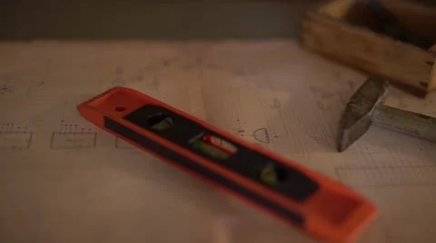 Engineers blueprints Stock Footage 62347014