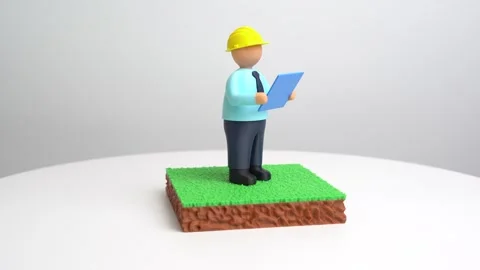 Engineers on construction site, project planning and urban development Stock Footage 330940361